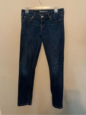 Aeropostale Women's Dark Wash Bayla Skinny Jeans 6 Short